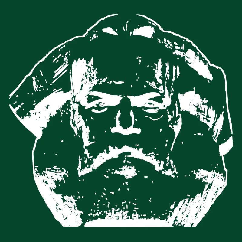Karl Marx Kopf weiß
