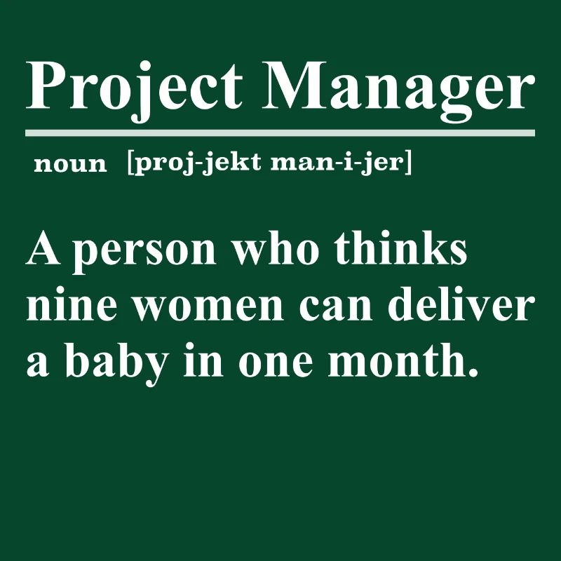 Project Manager Sarkasmus Geschenk Projektleiter