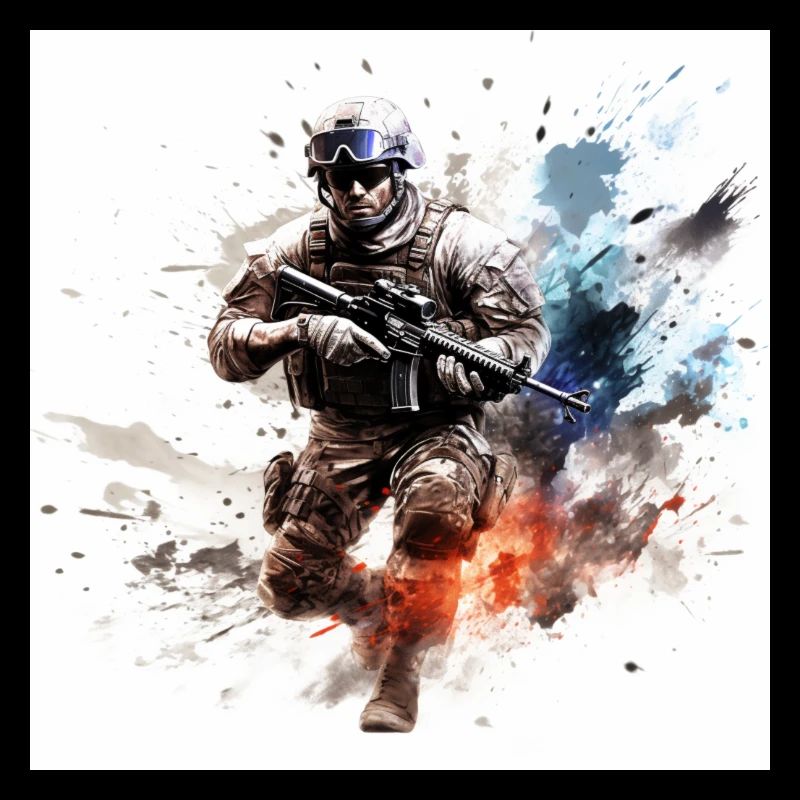 COD gaming art shooter 2