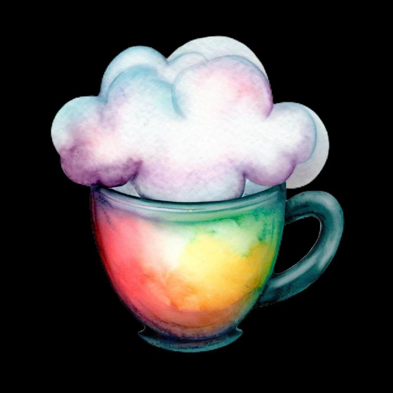 Coffee with a cloud
