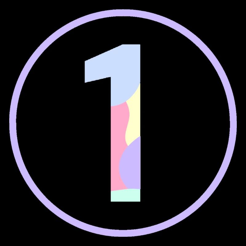 Pastel "One" 1- ApriNoeScor