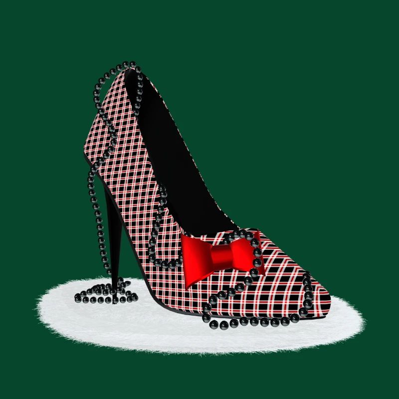 High Heels – Scottish Check Pattern