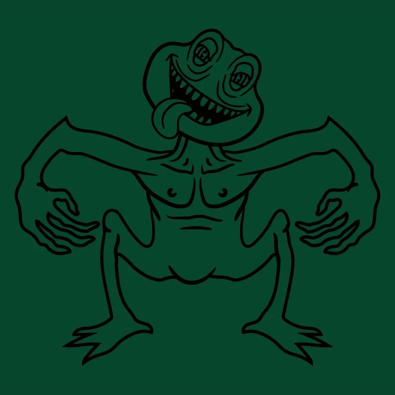 crazy daemon gnom small horror halloween gesic