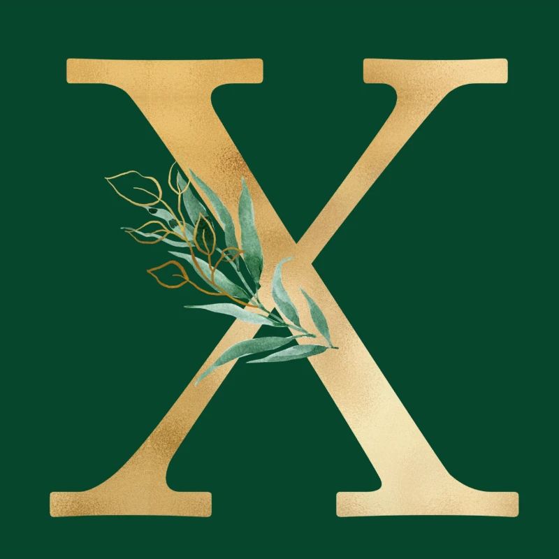 Customizable Monogram X Botany