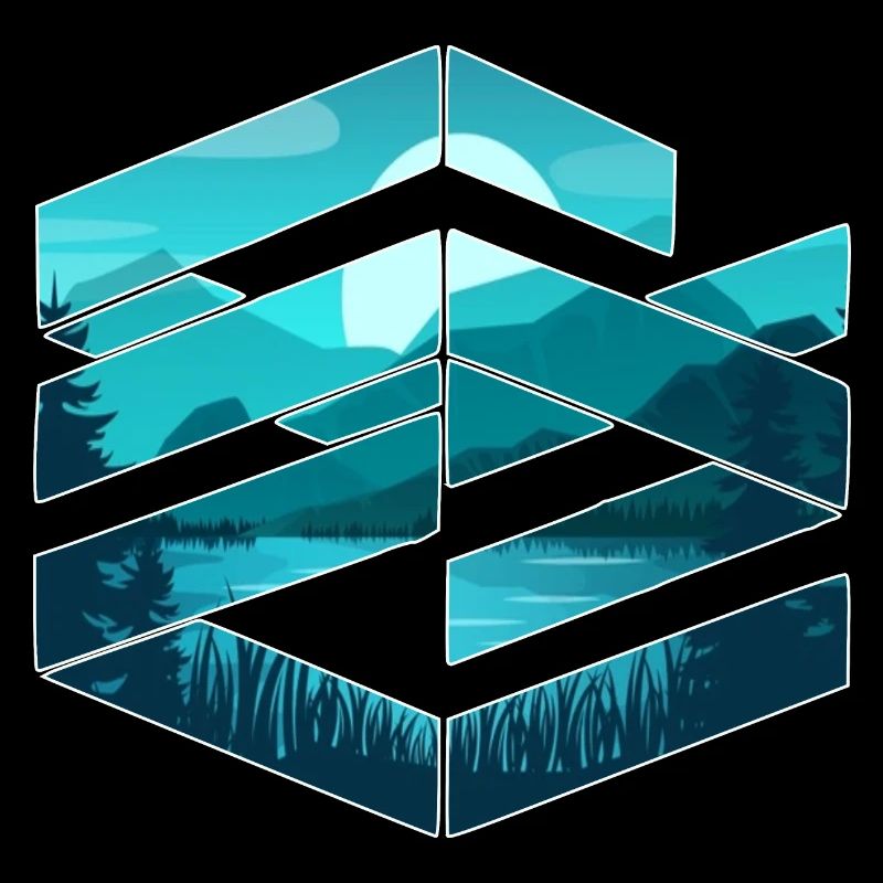 Paysage de conception graphique