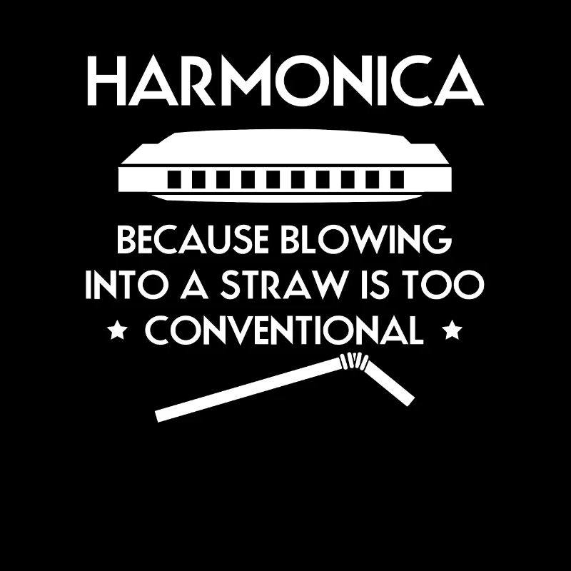 Harmonica Harmonica Slogan Chemise