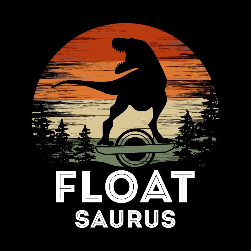 Float Saurus Shirt Geschenk Onewheel