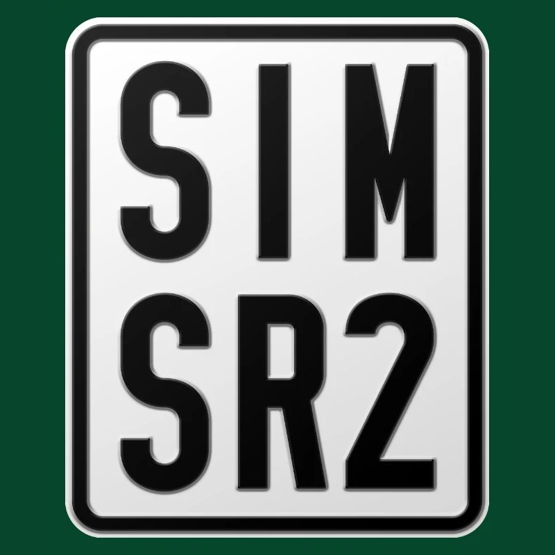 Simson SR2 Moped License Plate