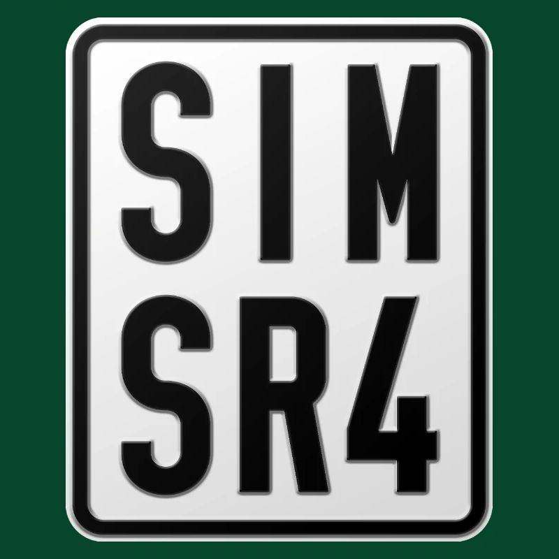 Plaque d’immatriculation du cyclomoteur Simson SR4