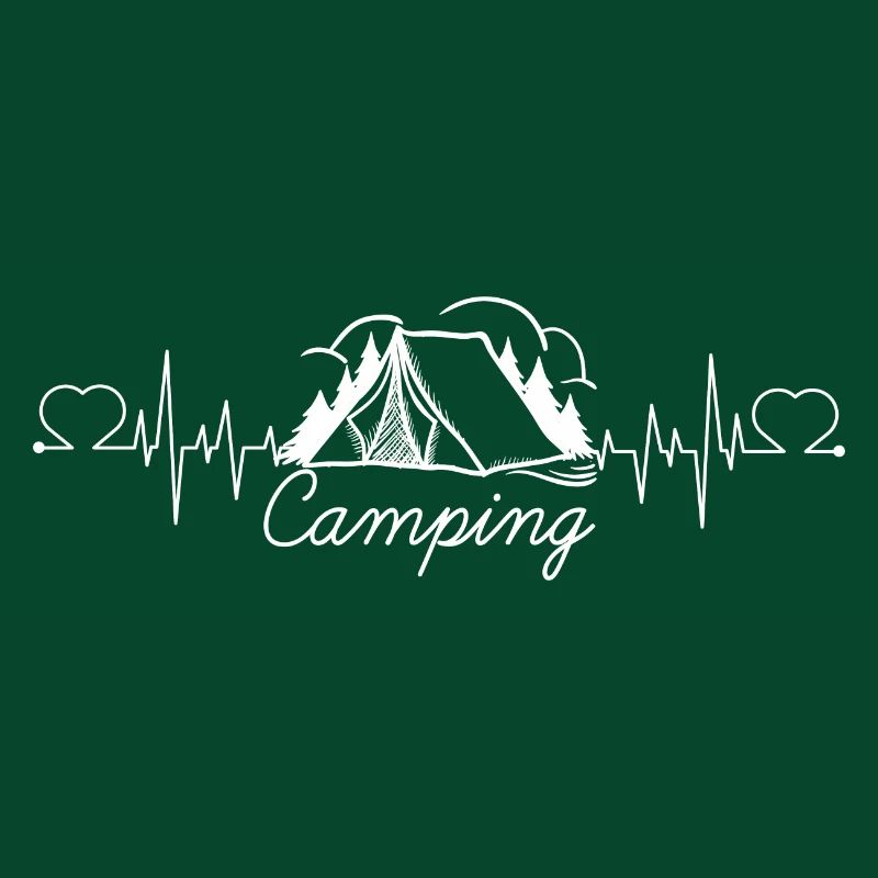 Herzschlag Berge Geschenk Alpen Camper / Camping