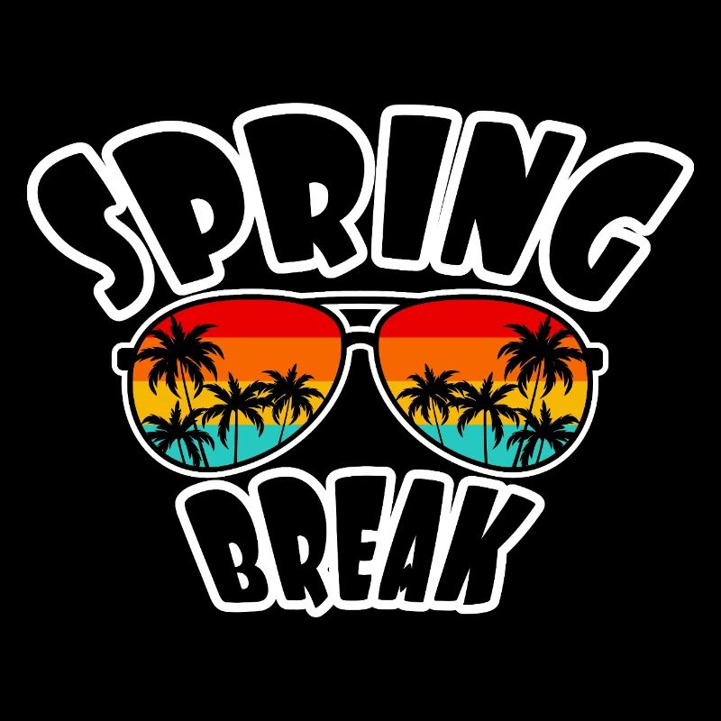 Spring Break Retro Sunset & Beach