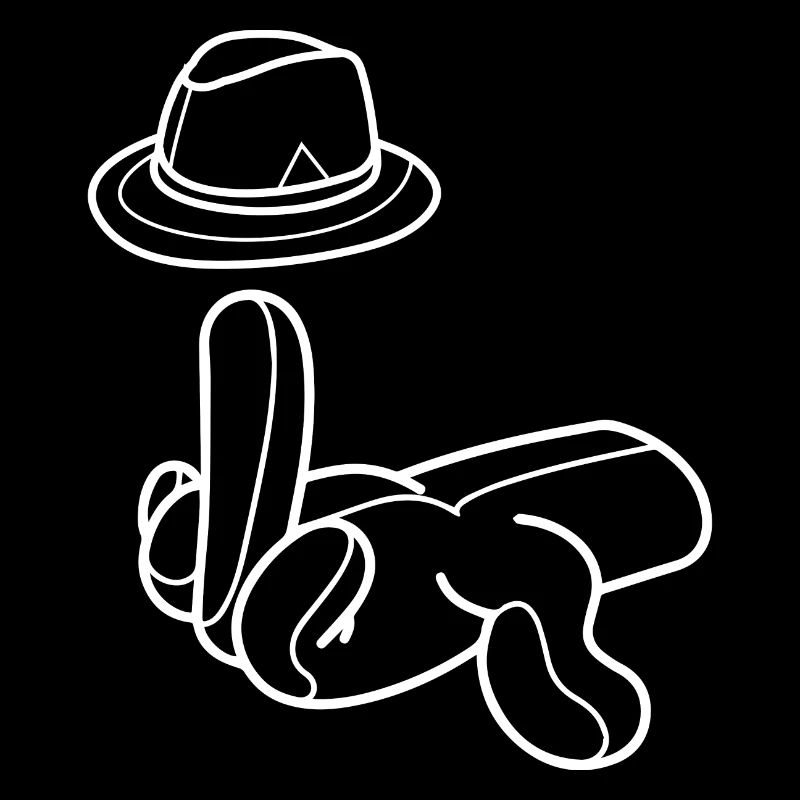 Mittelfinger Hut Comic Hand Geschenk