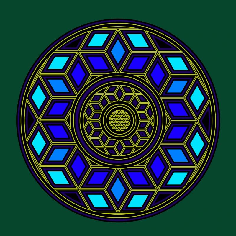 Goa Psy Dice Design Circle Yoga Pattern