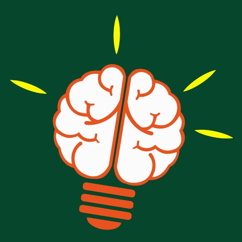 Lightbulb, bulb, light, brain