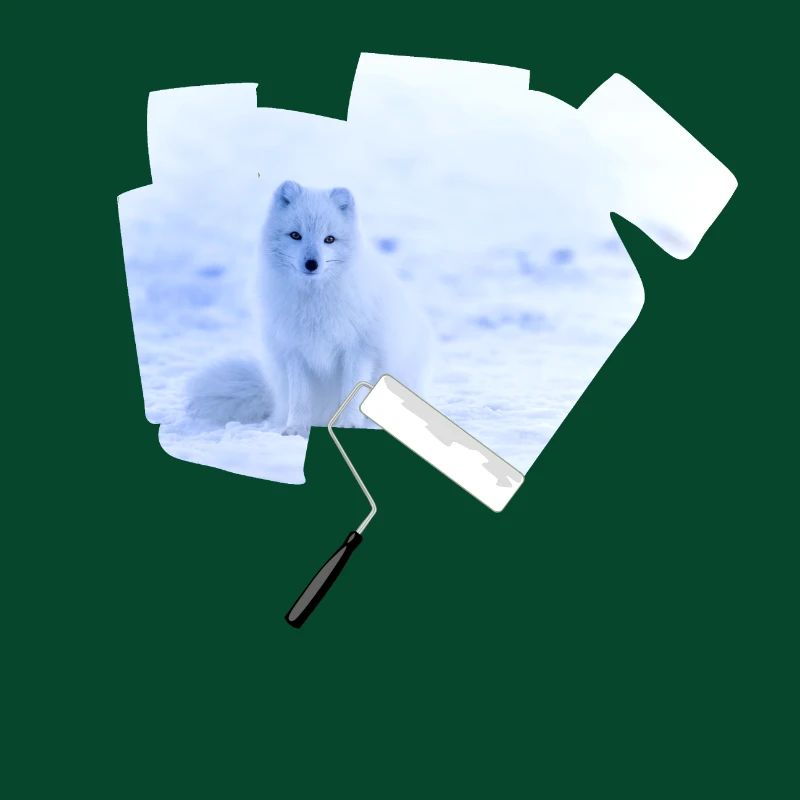 Farbroller Polarfuchs