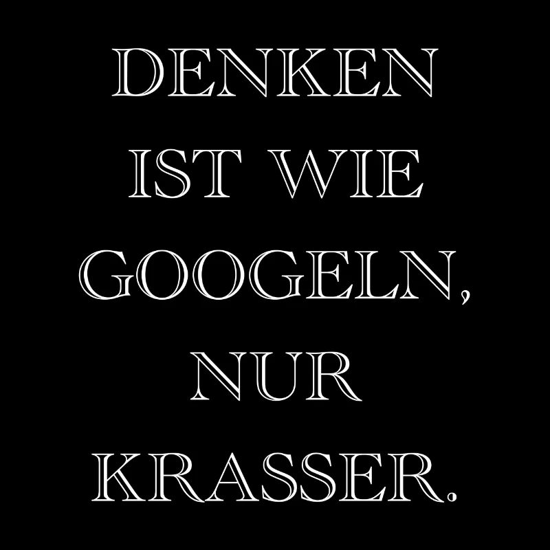 Penser, c'est comme googler only crass - gift