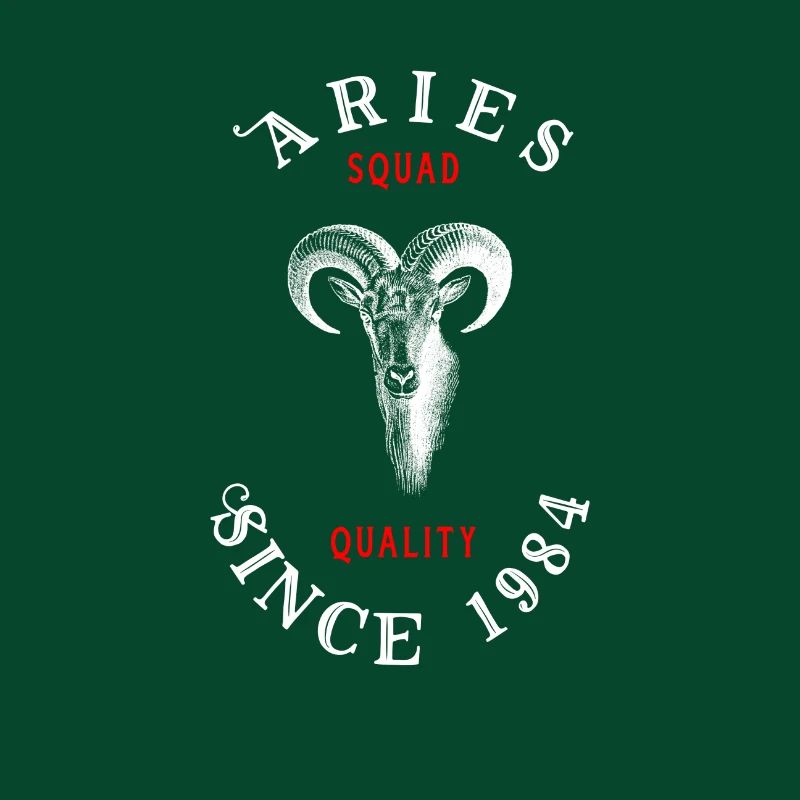 Widder Aries Bock Geschenk Sternzeichen Steinbock