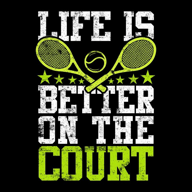 Tennis Tennisschläger Spruch