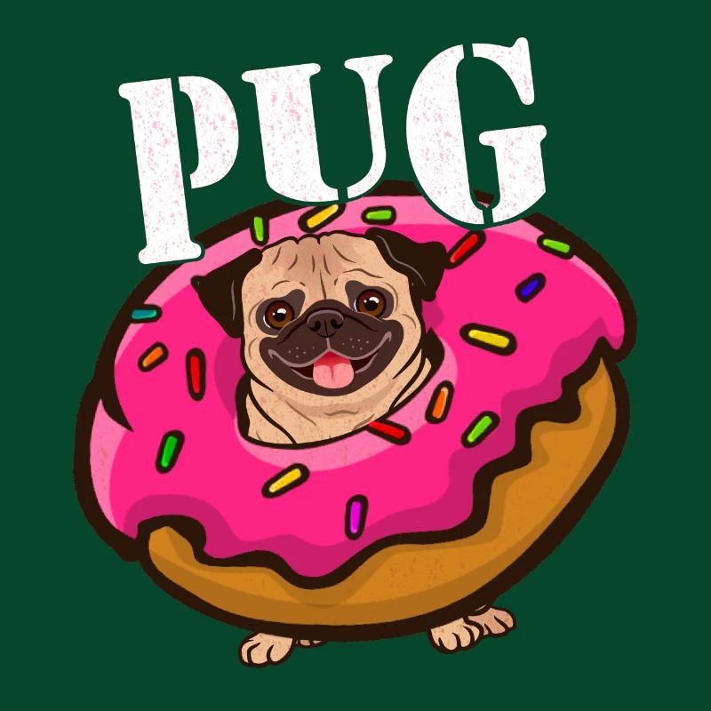 Pug Mops Donut