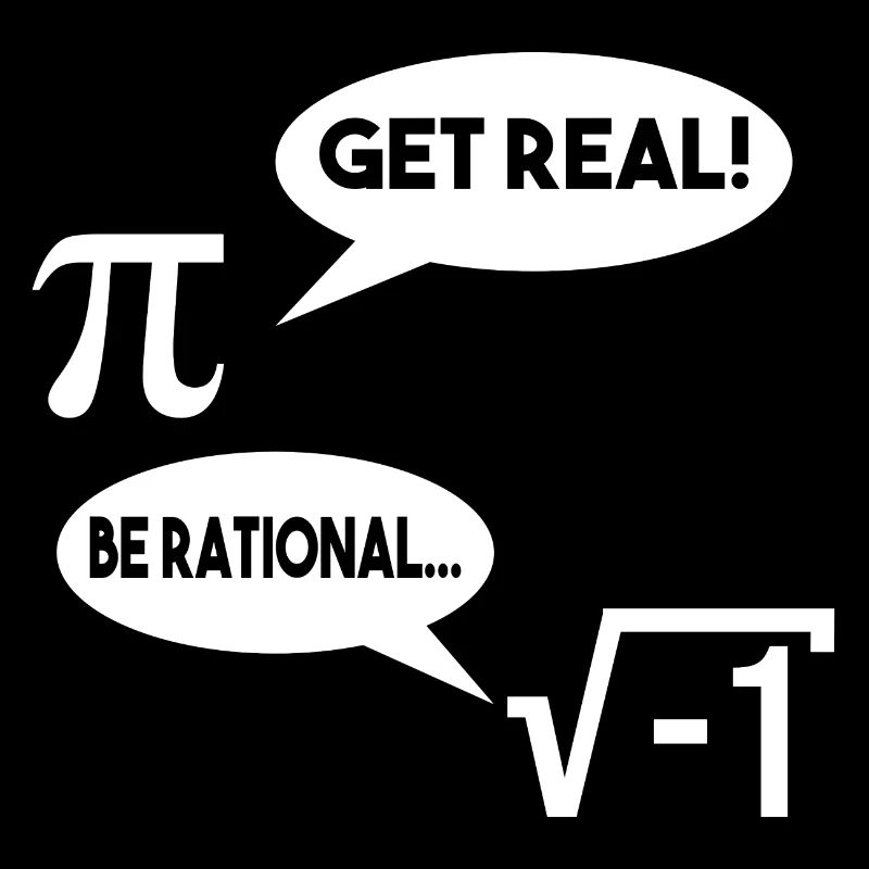 Get Real Be rational Mathe Mathematik Geschenk