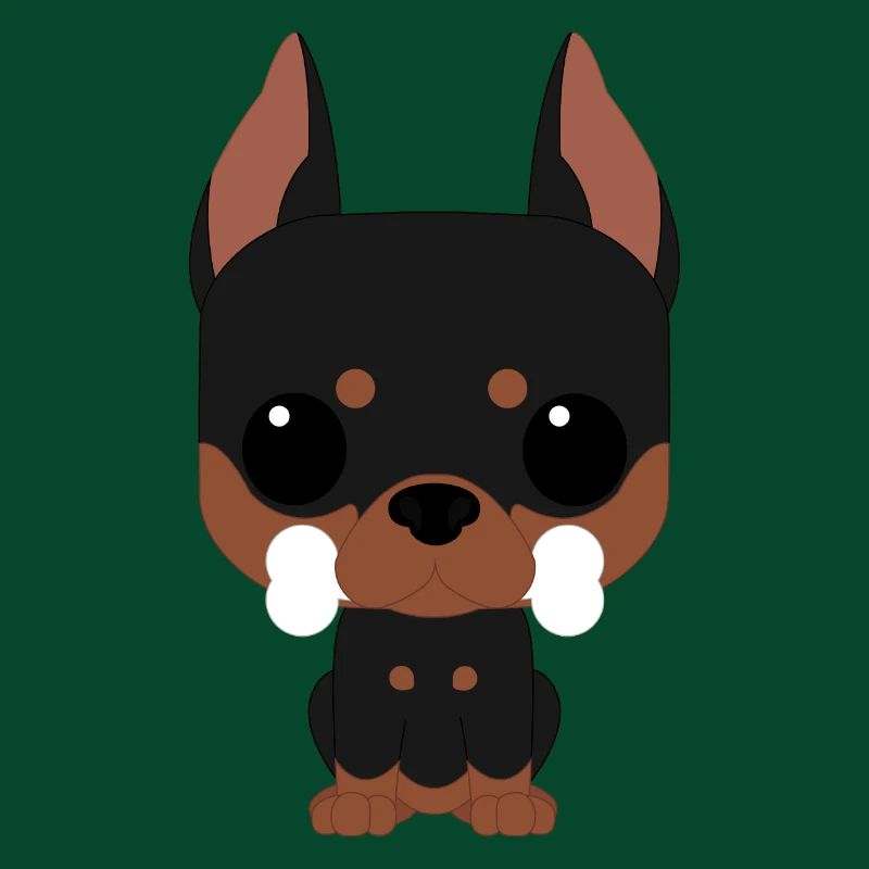 Doberman doux funko