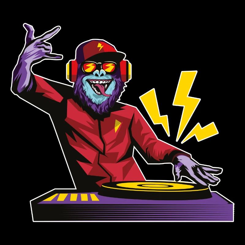 Monkey DJ Party Turntable