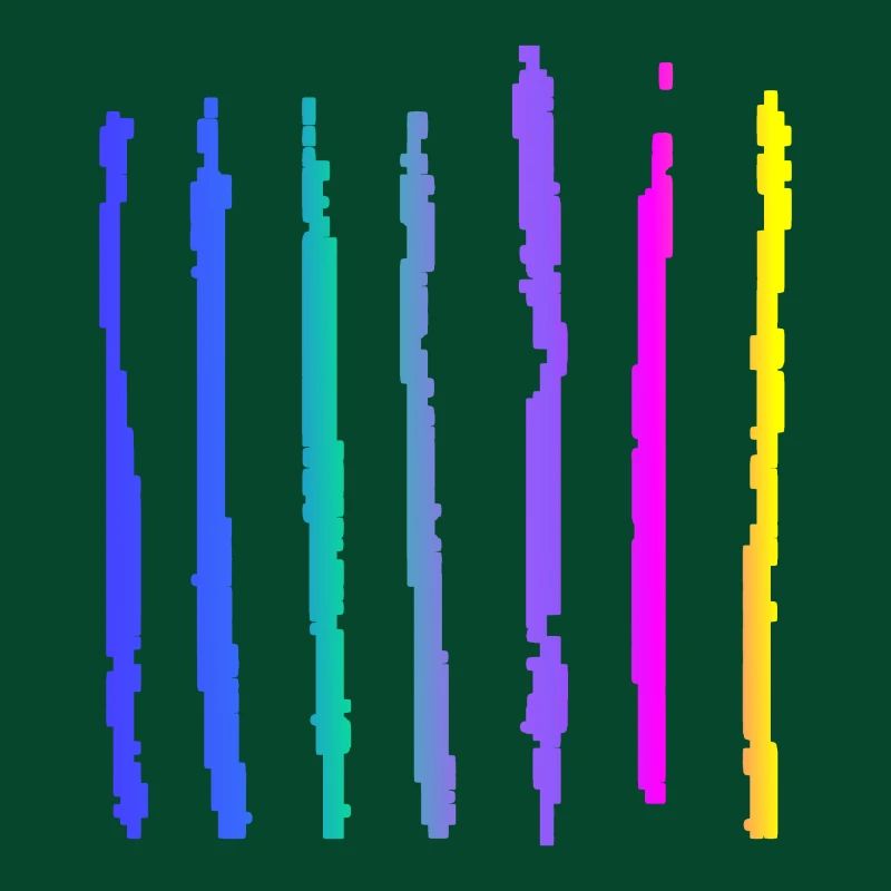 Lignes colorées