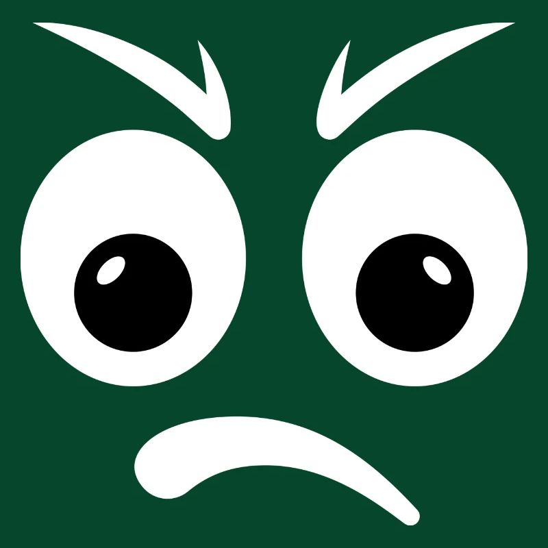wütender Emoticon!