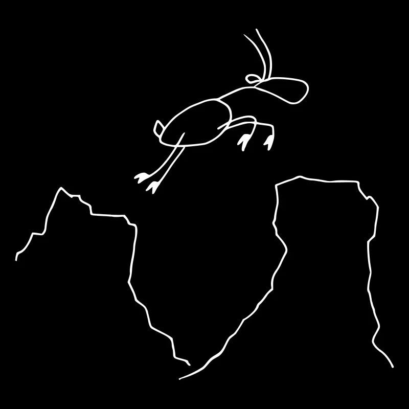 Springender Steinbock