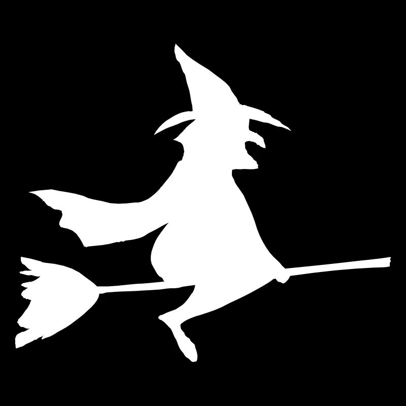 Witch on broom