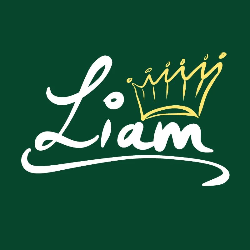 Krone Name Namensschild Liam