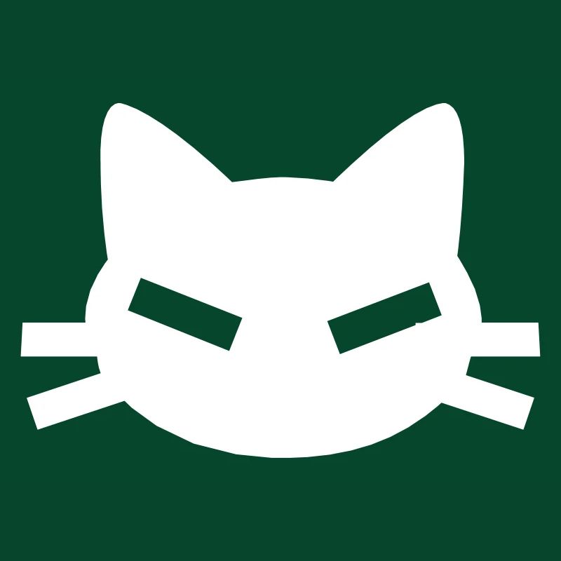 Cat with angular slit eyes