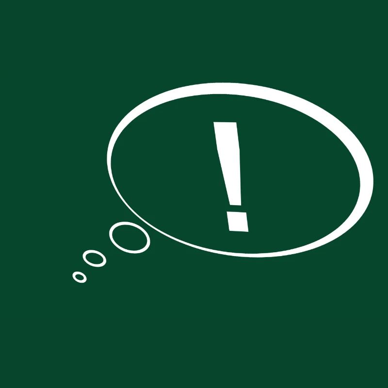Point d'exclamation dans une bulle