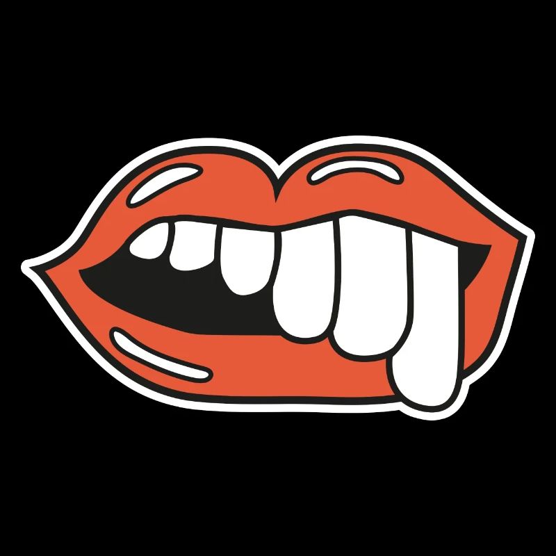 teeth lips ugly smile graphic