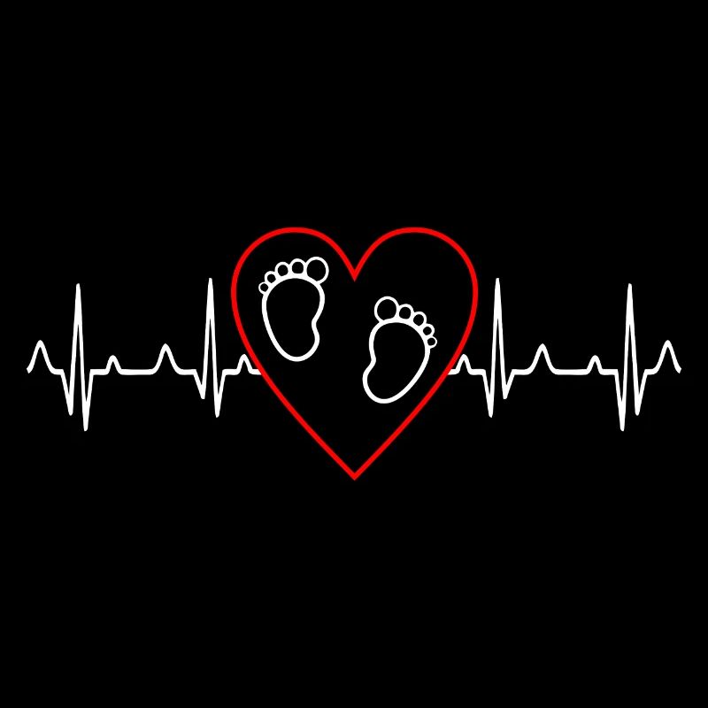 Cadeau de maman enceinte de battement de coeur de bébé