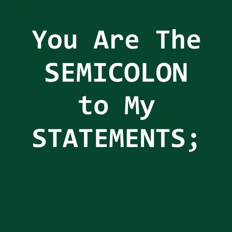 Programmer Semicolion Computer Science Gift