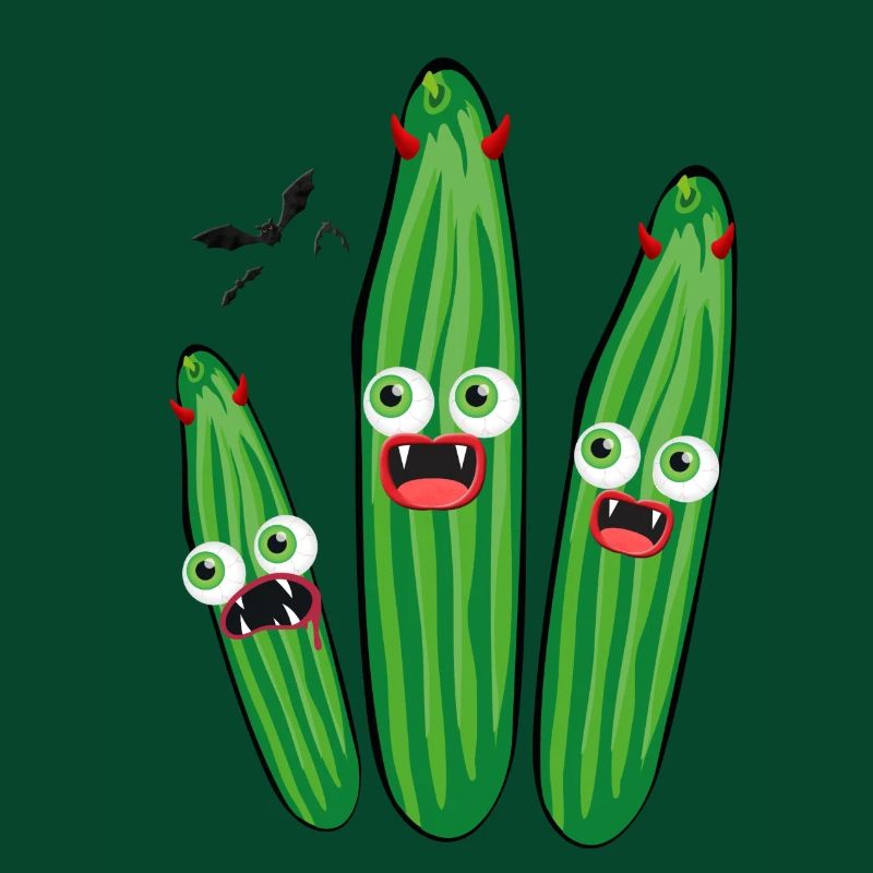 Cucumbers, Vampires, Devil, Halloween,Monsters