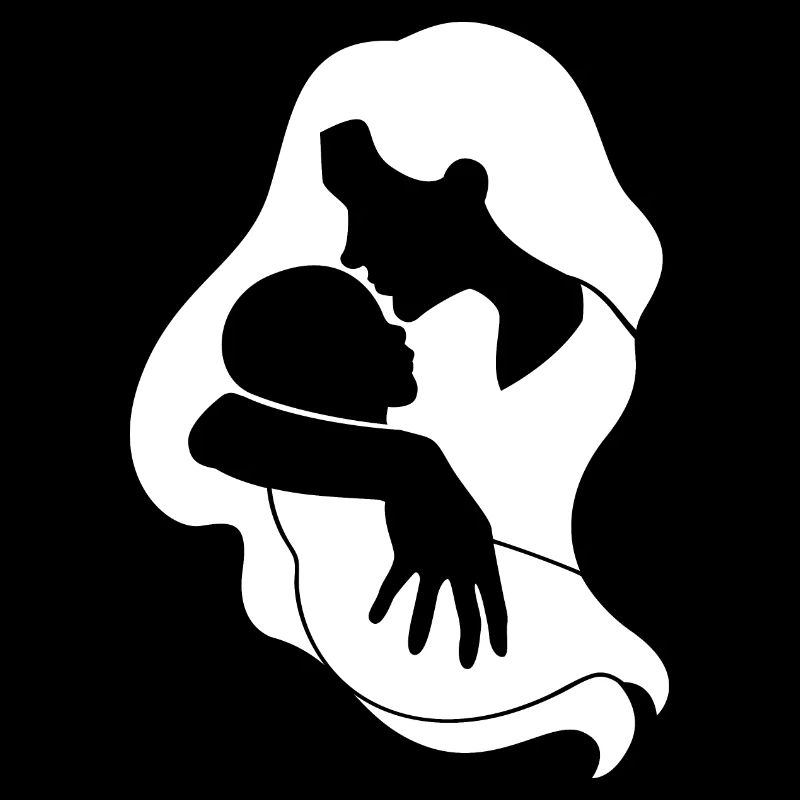 Mutter Kind Silhouette
