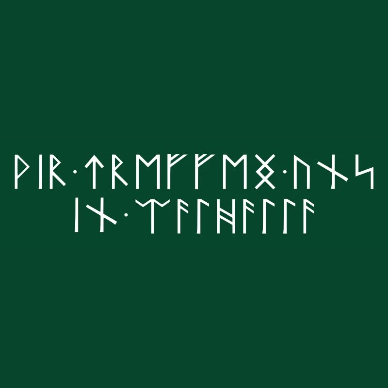 We meet in Valhalla Runic Script Teutons