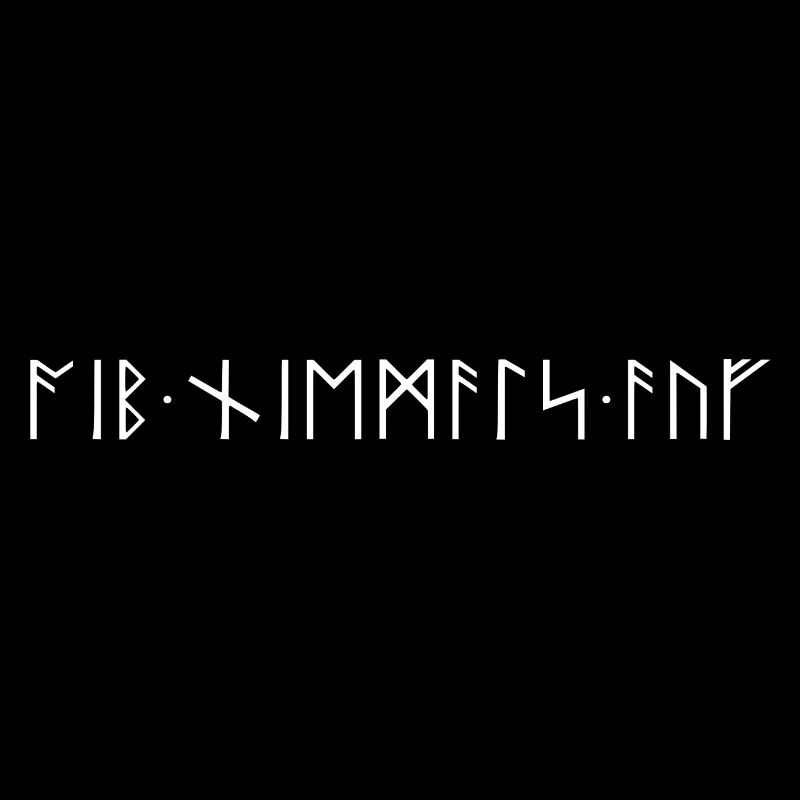 Never give up runic writing Germanic Vikings