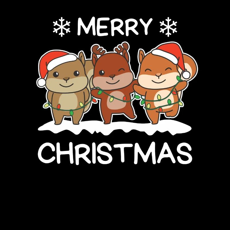 Frohe Weihnachten Eichhörnchen Heiligabend