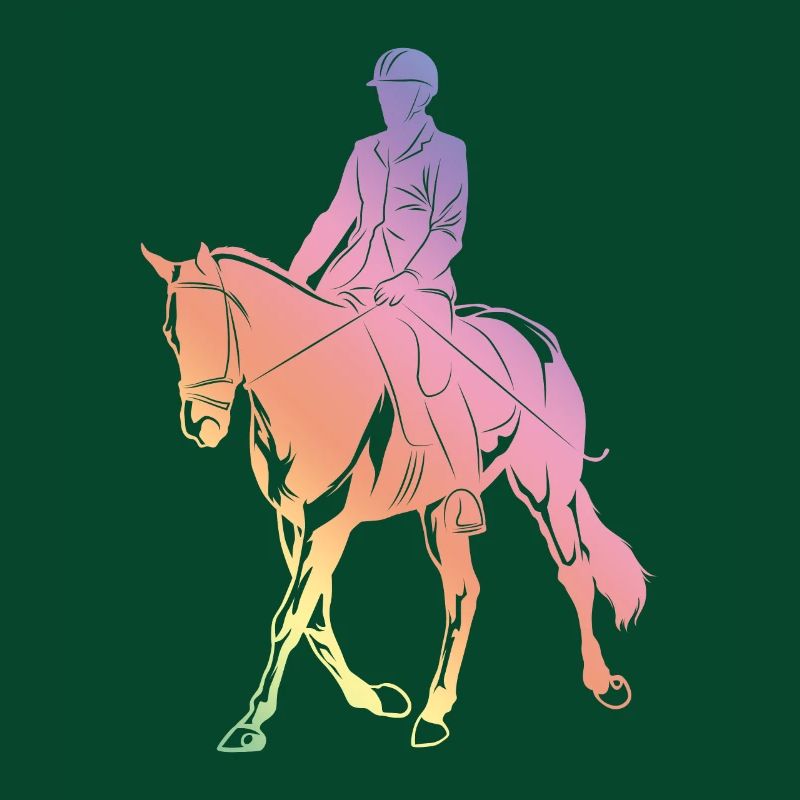 Silhouette d’équitation