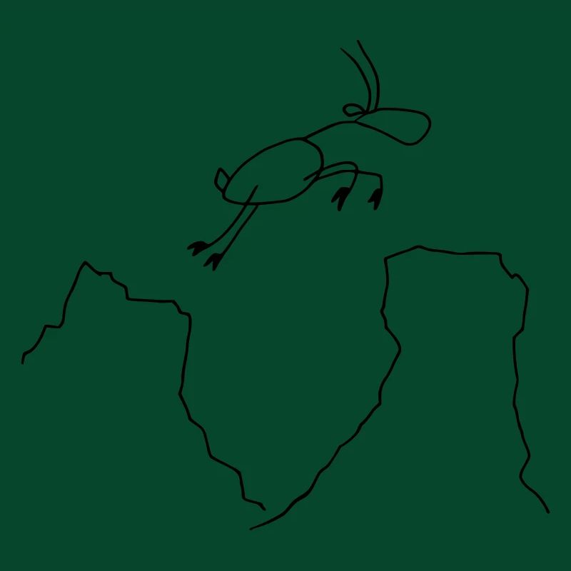 Springender Steinbock