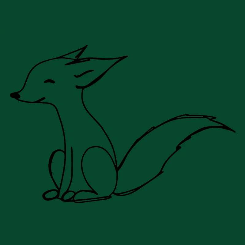 Illustration de renard mignon