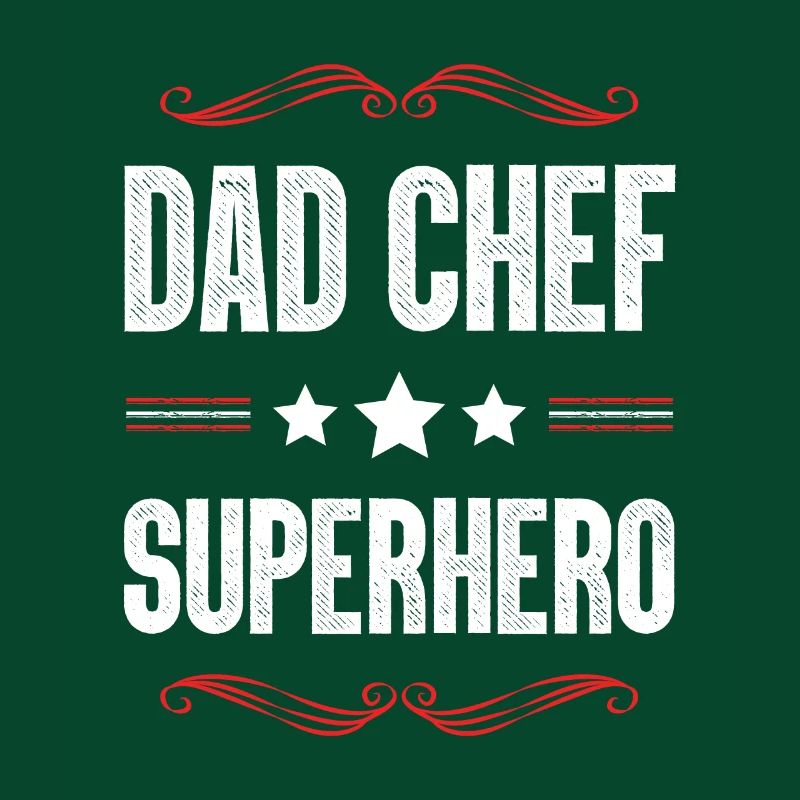Dad Chef Superheld Papa