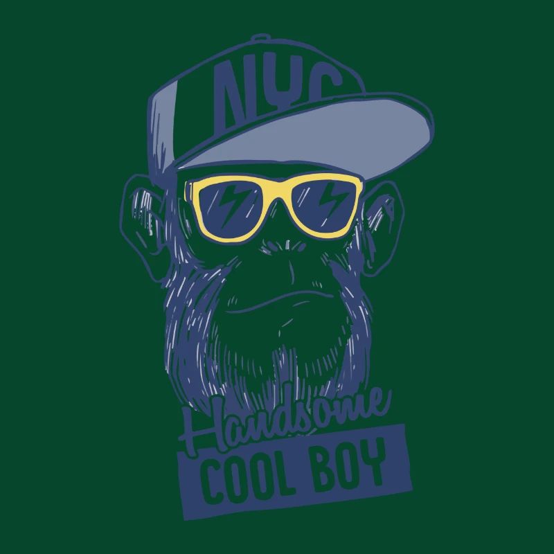 monkey, cool boy