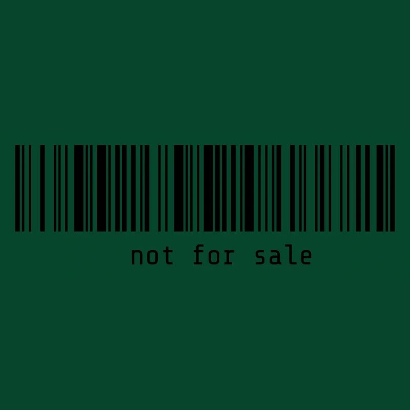 Code à barres 'not for sale' invendable Vecteur
