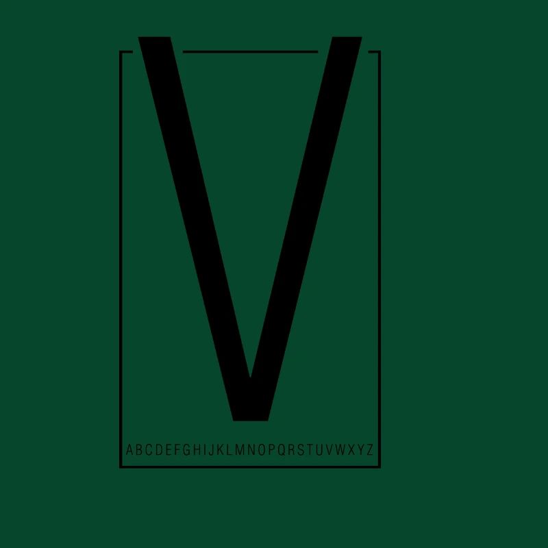 V Buchstabe Geschenk Idee