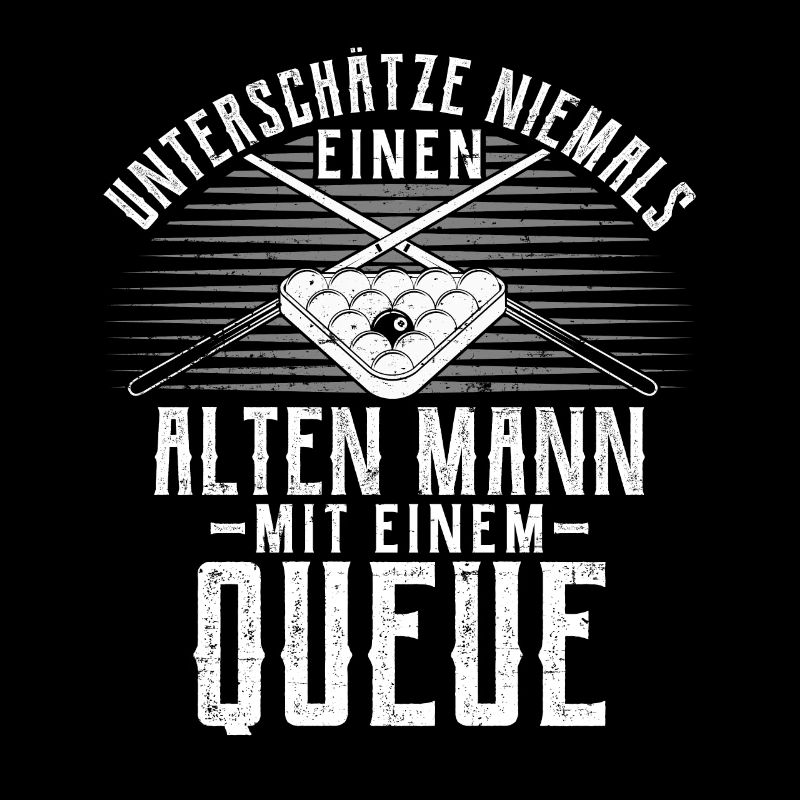 Billard Poolbillard Snooker Queue EKG Geschenk