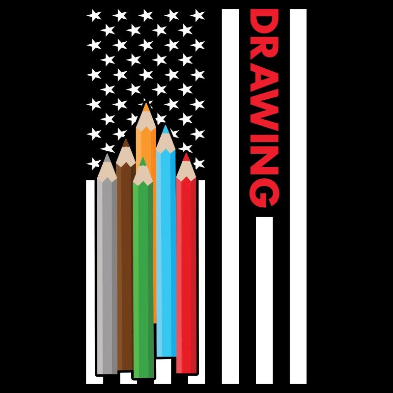 Tiroir Us drapeau dessin